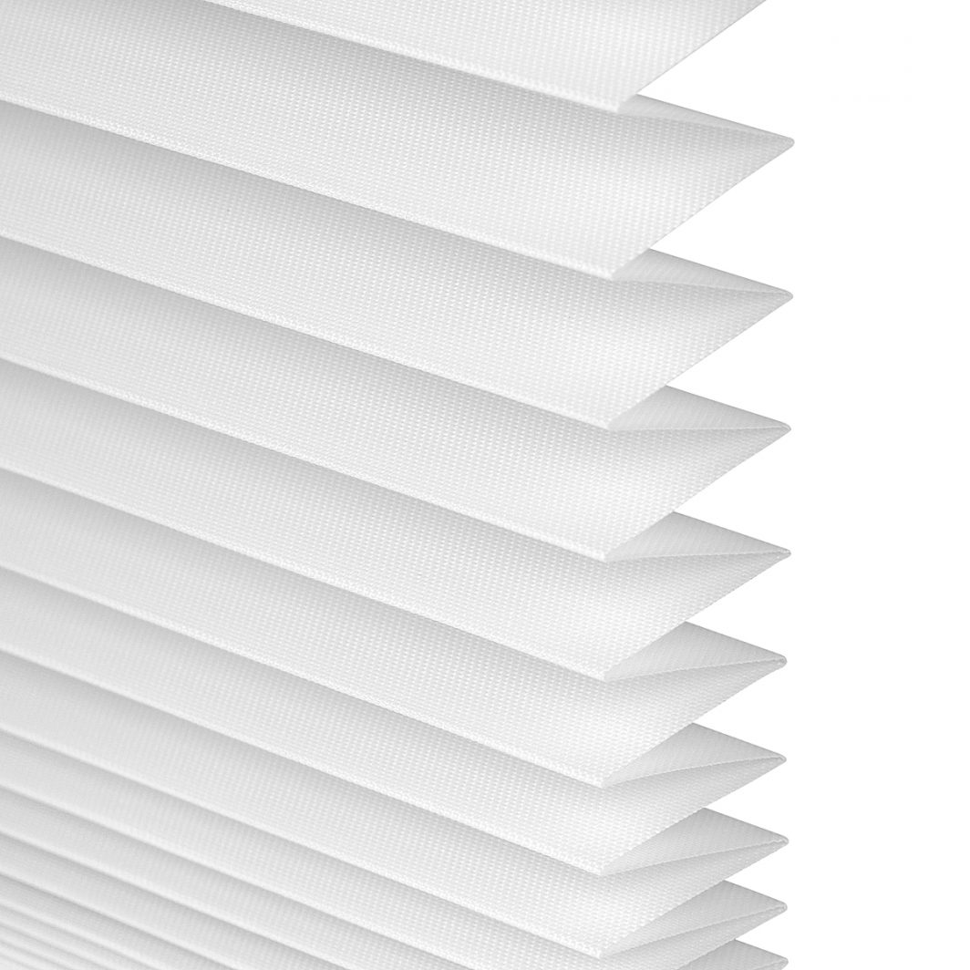 Pleated Shades - Sailcloth White