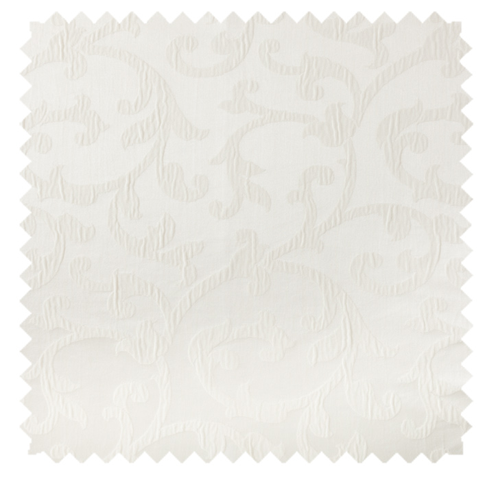 Bermuda / Plisse Scroll - White