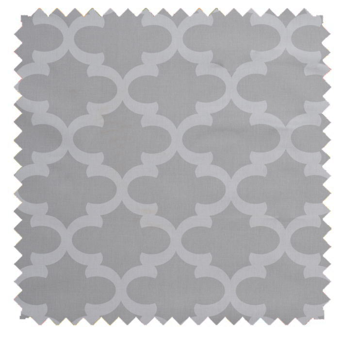 Fynn/Lattice Print - French Grey