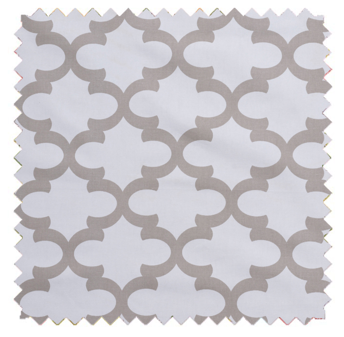 Fynn/Lattice Print - White